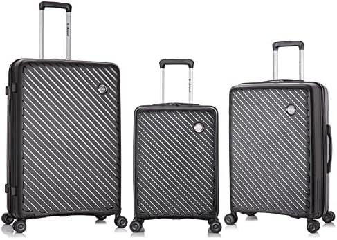 Amazon.com | Dejuno Tutin 3-Piece Hardside Spinner Luggage Set